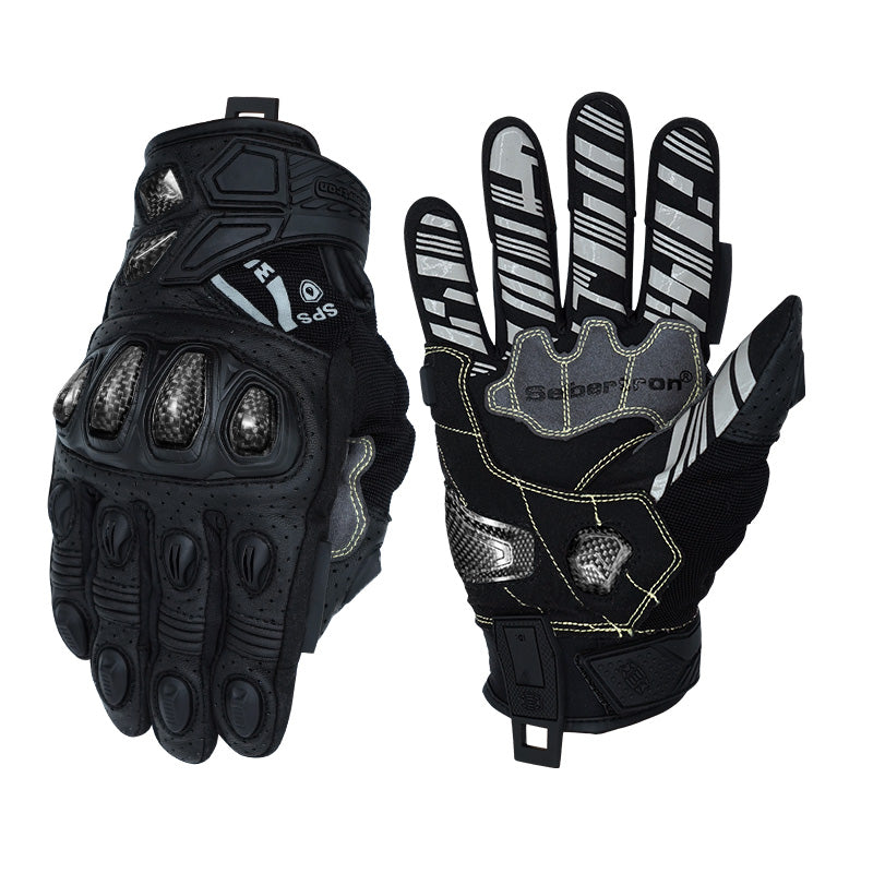 Seibertron SPS-7W waterproof motorcycle gloves in Black