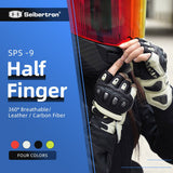 カラー:ホワイト | Seibertron SPS-9 夏用カーボンファイバー半指バイクグローブ 画像 16