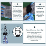 color:all | Seibertron S.P.S.G-5 UPF100 sun protection flying disc gloves image 04