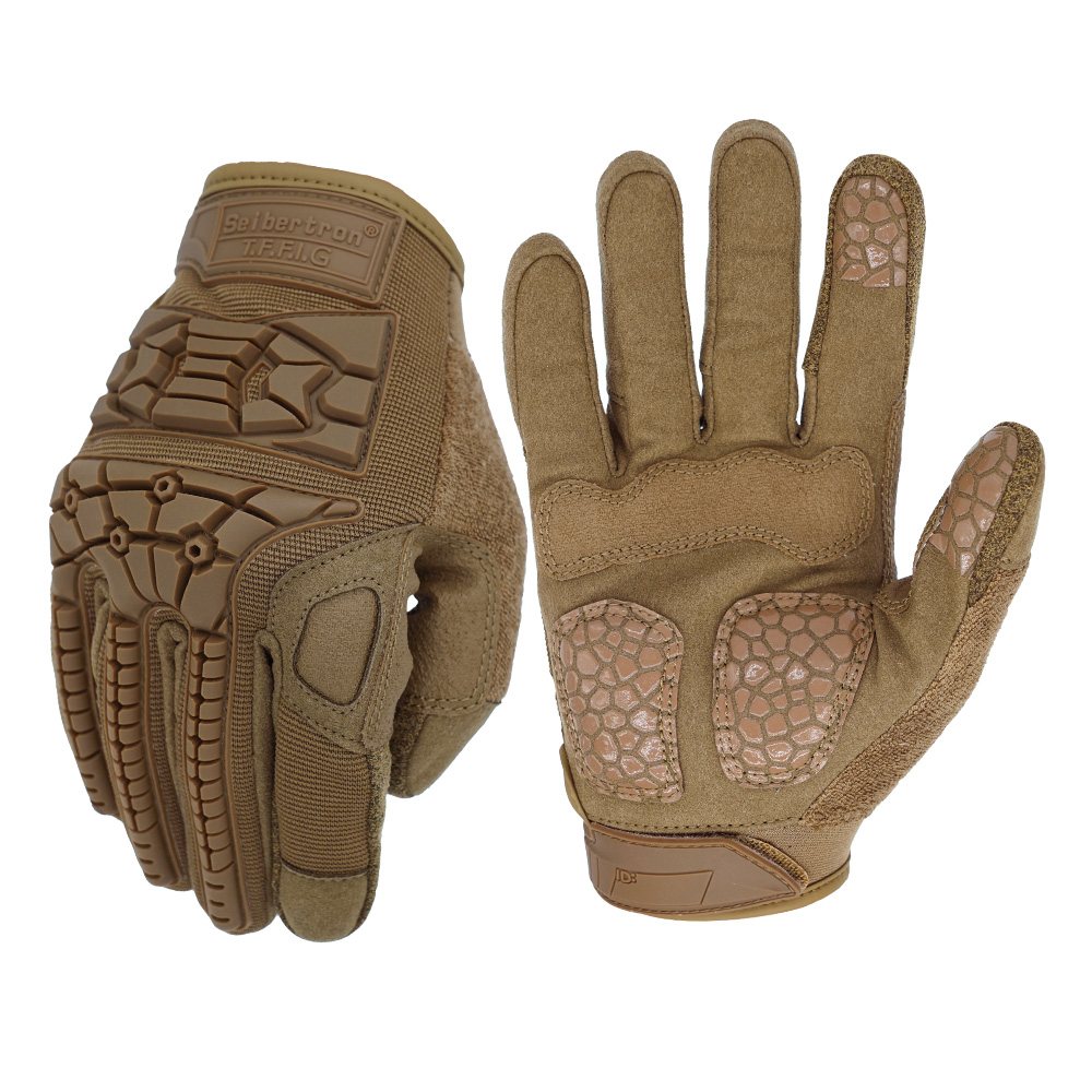 color:Coyote | Seibertron T.F.F.I.G 2.0 full finger tactical gloves image 14