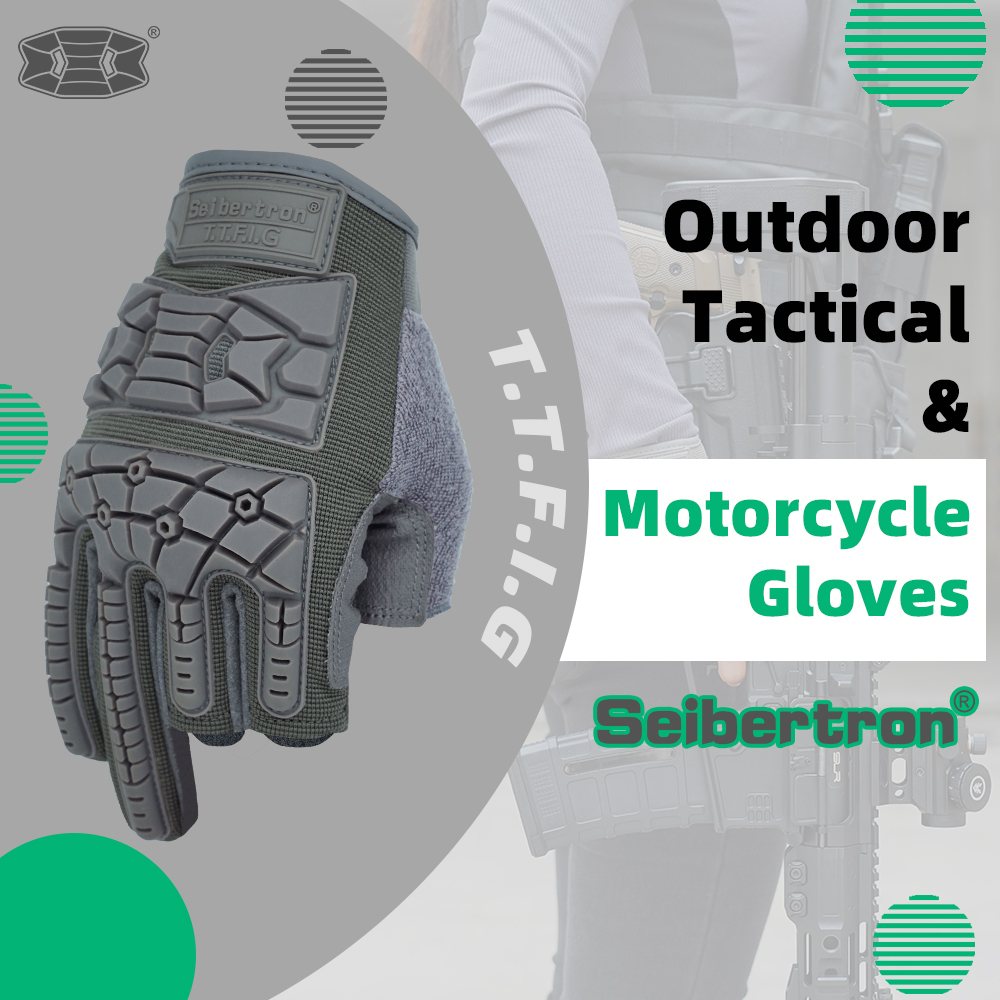 color:Grey | Seibertron T.T.F.I.G 2.0 three fingerless tactical gloves image 06