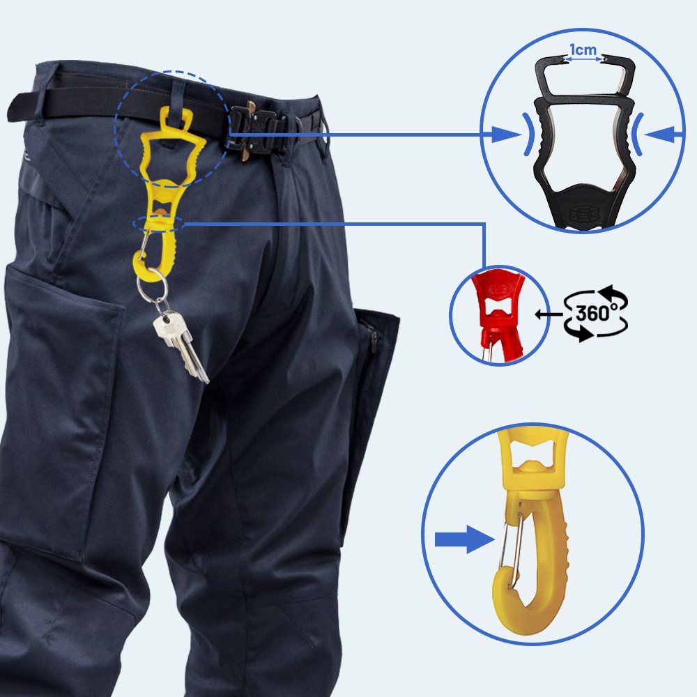 Seibertron Work Glove Clips original pants holder detail image