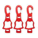 スタイル:Red 2 個 | スタイル:Red 3 個 | カラー:Red | Seibertron Work Glove Clips red オリジナル白背景画像