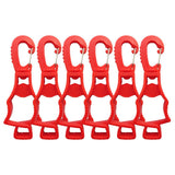 スタイル:Red 4 個 | カラー:Red | Seibertron Work Glove Clips red オリジナル白背景画像