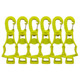 スタイル:蛍光イエロー 4 ピース | カラー:蛍光イエロー | Seibertron Work Glove Clips 蛍光イエロー オリジナル白背景画像