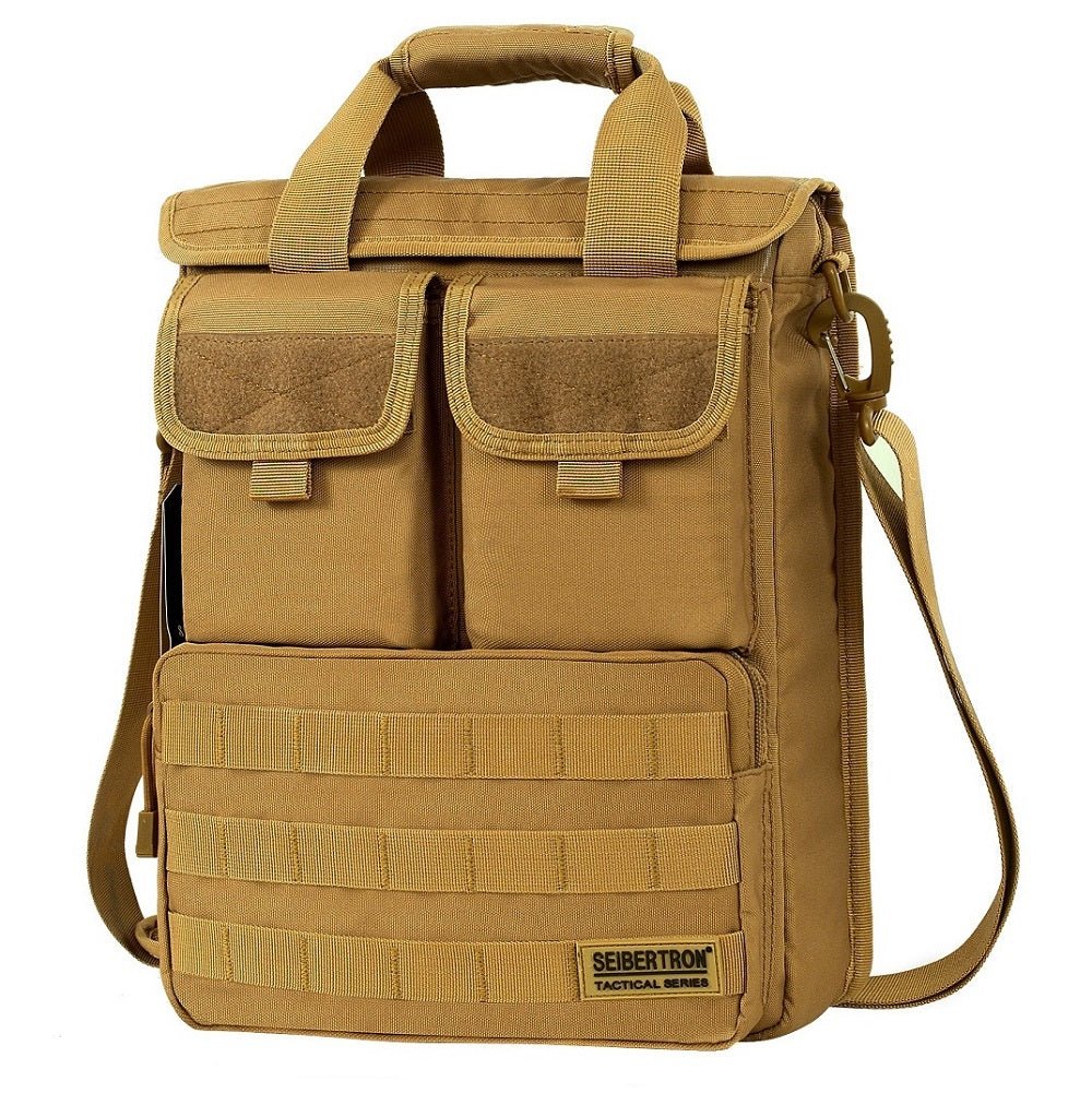Seibertron Field Tech Shoulder Bag Tactical Response laptop Attache Case - SeibertronShoes
