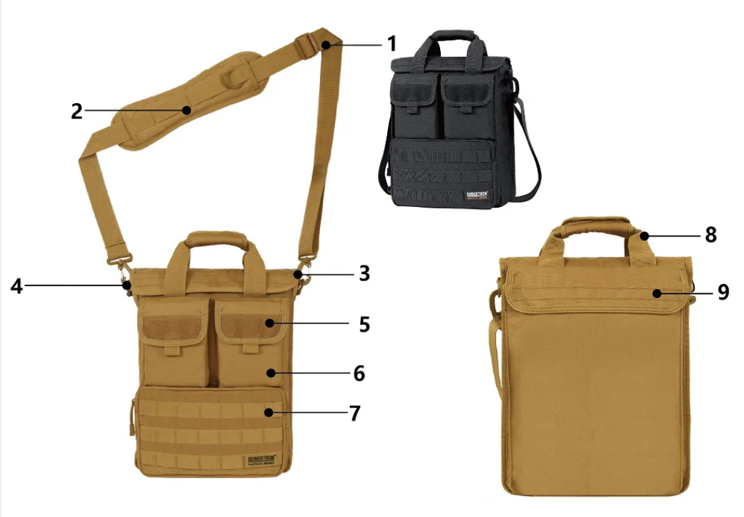 Seibertron expandable messenger bag feature guide